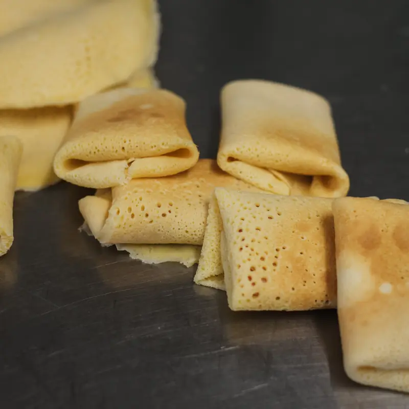 Crespelle ripiene di prosciutto e formaggio
